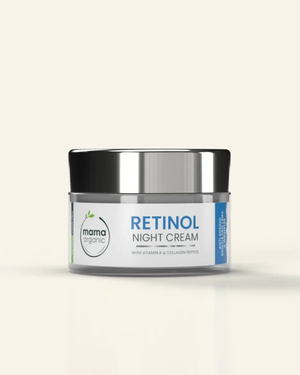 Retinol Night Cream For Anti-Aging, Reduce Fine Lines & Wrinkles - 50g